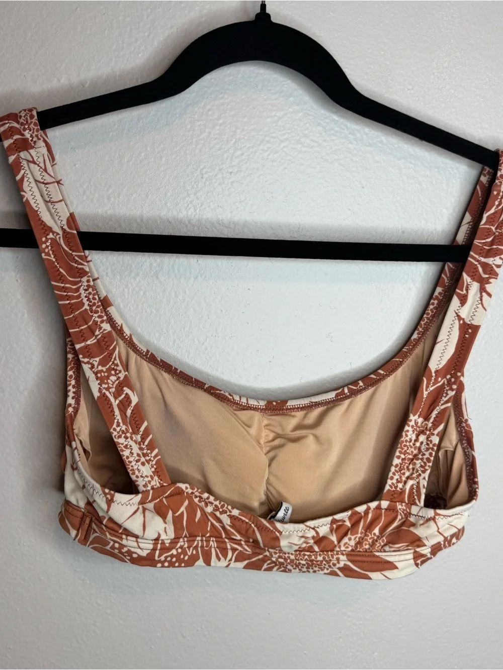 Madewell Second Wave Balconette Bikini Top in Sunflower Season